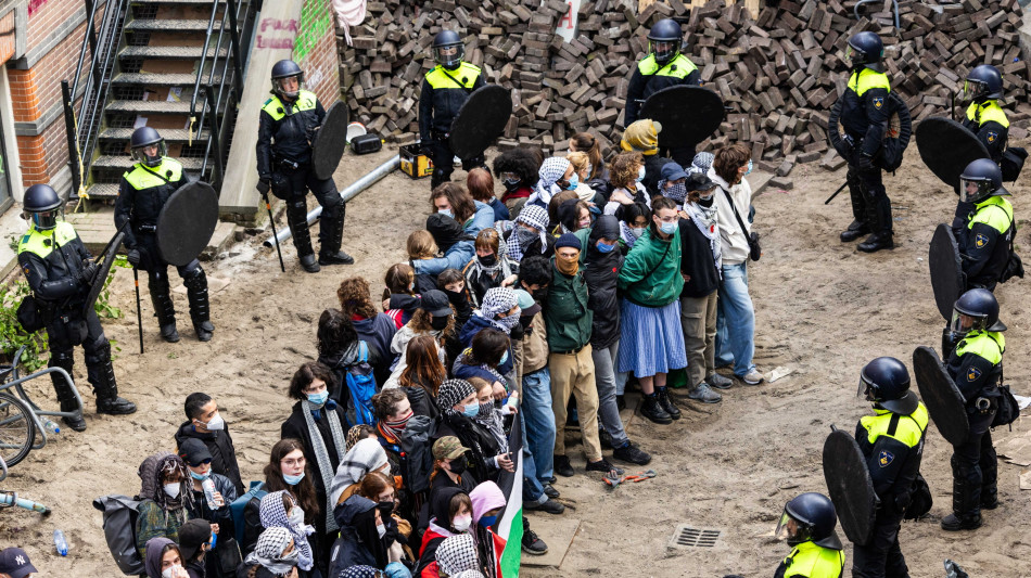 Gaza, proteste filopalestinesi ad Amsterdam: 32 arresti