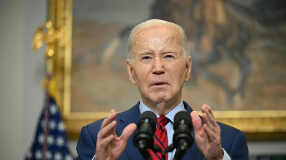 Biden says 'order must prevail' amid campus protests on Gaza