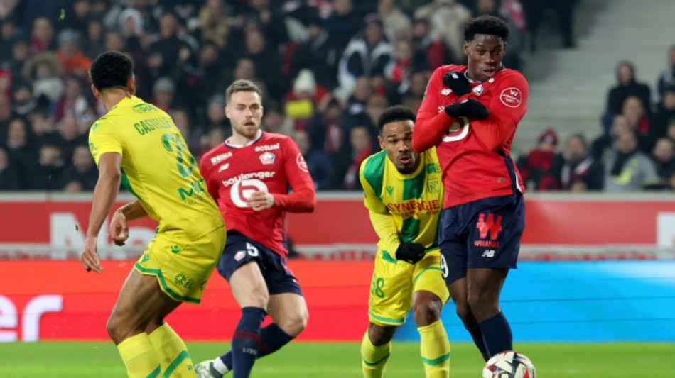 Ligue 1: Lille débute l'année par un match nul décevant contre Nantes (1-1)