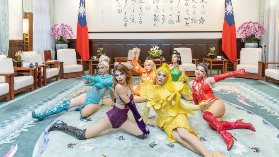 Taiwan drag queen performs for outgoing President Tsai