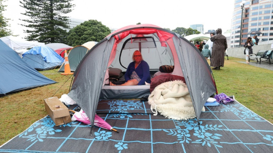 Los manifestantes continúan la protesta antivacunas en Nueva Zelanda pese a un ciclón