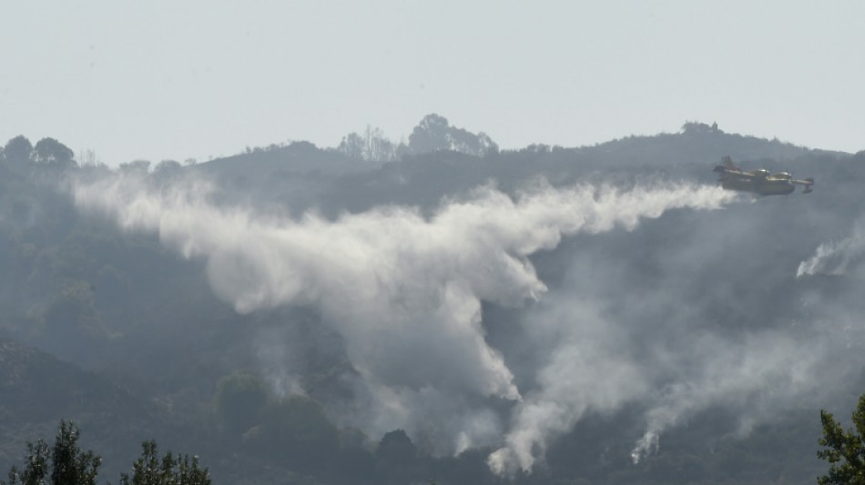 Firefighters battle blaze in northwestern Spain