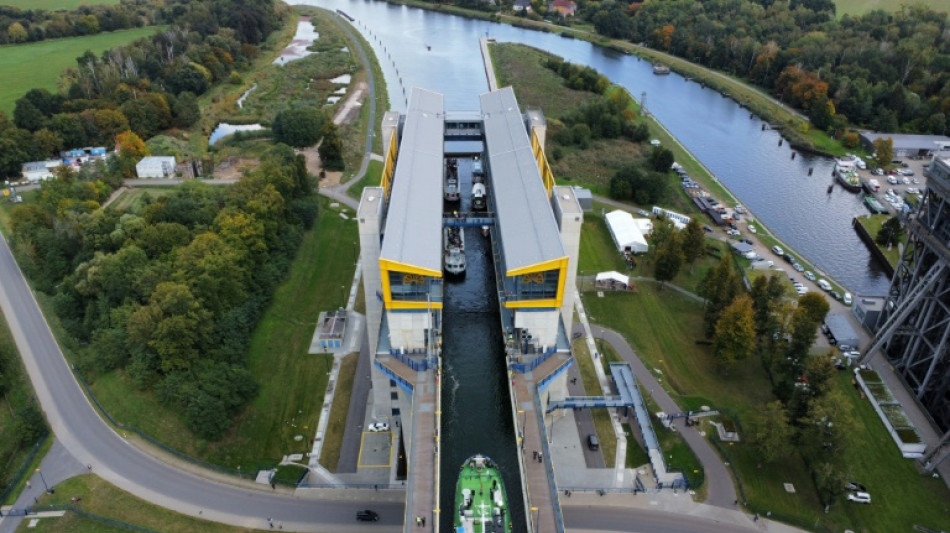 The German town where boats take the elevator