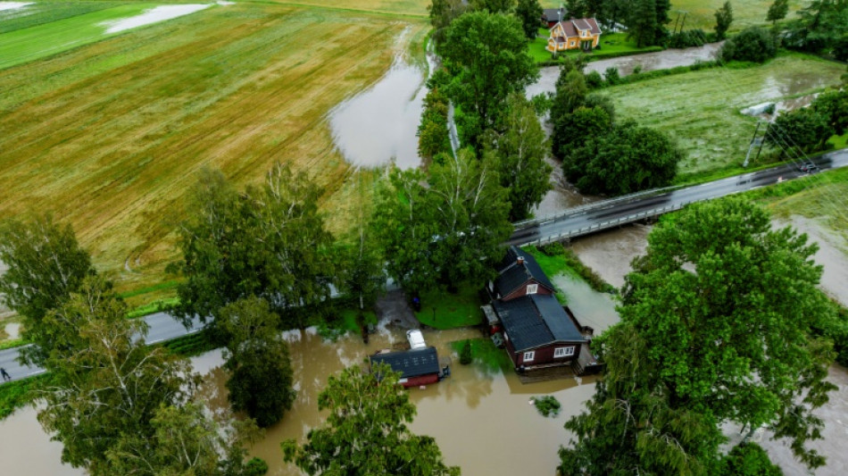 Heavy rains unleash landslides, flooding in Scandinavia