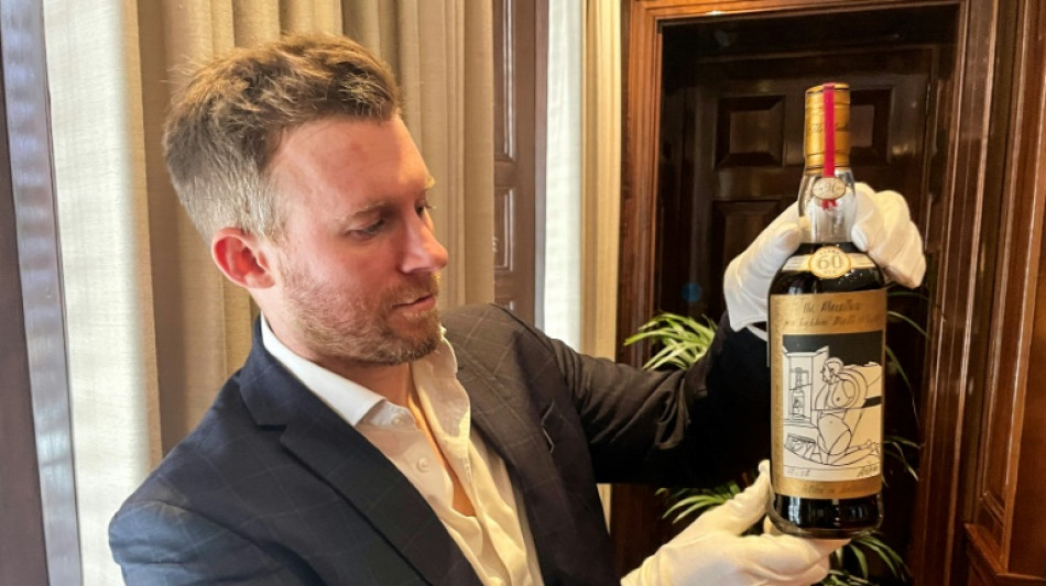 Record for world's priciest bottle of whisky smashed at London auction