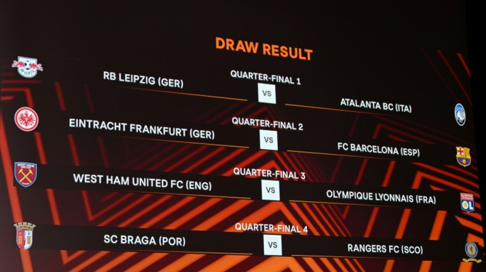 Barcelona face Frankfurt in Europa League quarters, West Ham draw Lyon