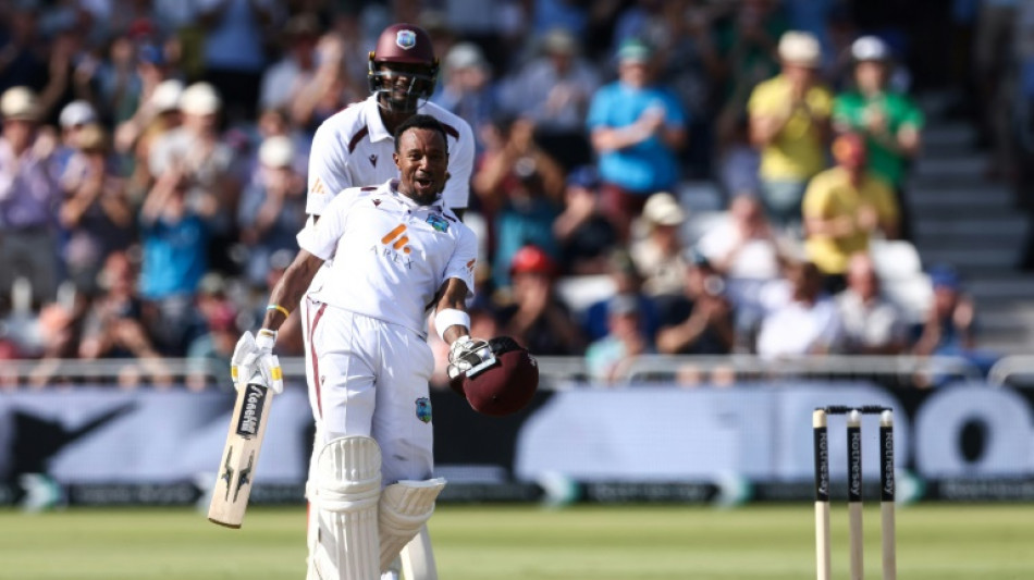 Hundred hero Hodge stars for West Indies as England toil without Anderson