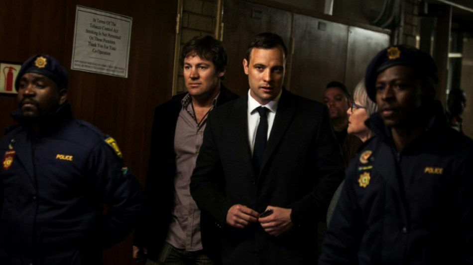 S.Africa's Pistorius up for parole in girlfriend's murder