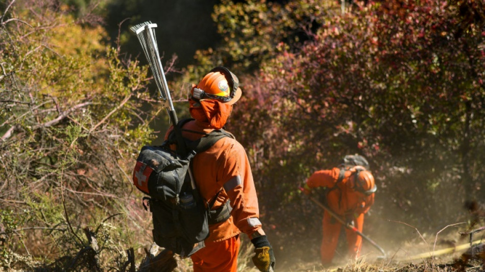 Inmates battling LA wildfires see chance for redemption