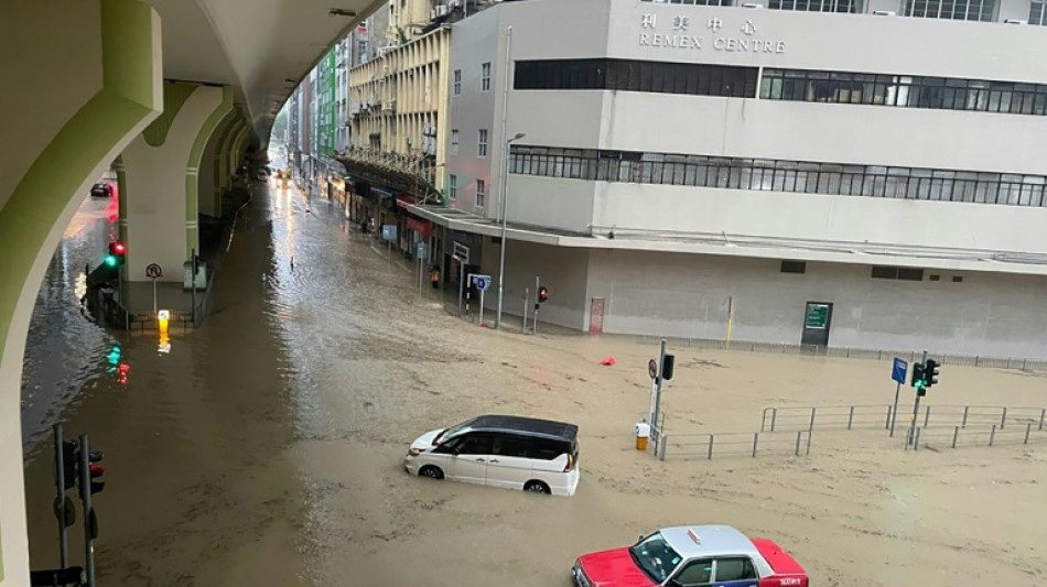 Hong Kong touché par les pires pluies depuis près de 140 ans 