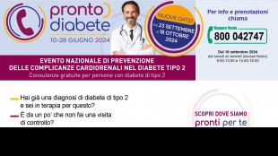 Diabete, al via campagna per evitare complicanze cardiorenali