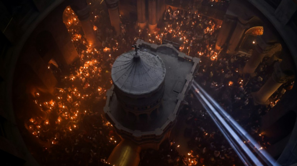 Thousands in Jerusalem for Orthodox Easter 'Holy Fire' rite 