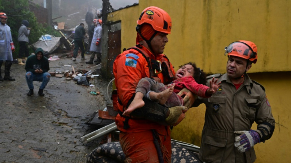 Southeast Brazil battered by downpours, at least a dozen killed