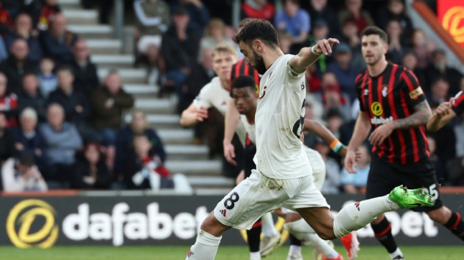 Fernandes double not enough for Man Utd win at Bournemouth