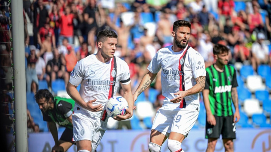 AC Milan held in Sassuolo thriller as Inter close in on title