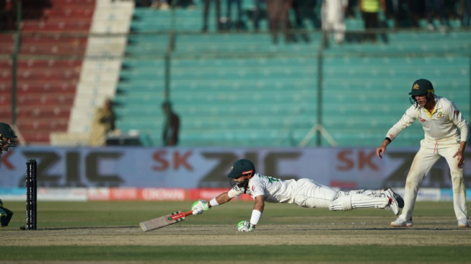 Azam and Rizwan foil Australia as second Test ends in a draw